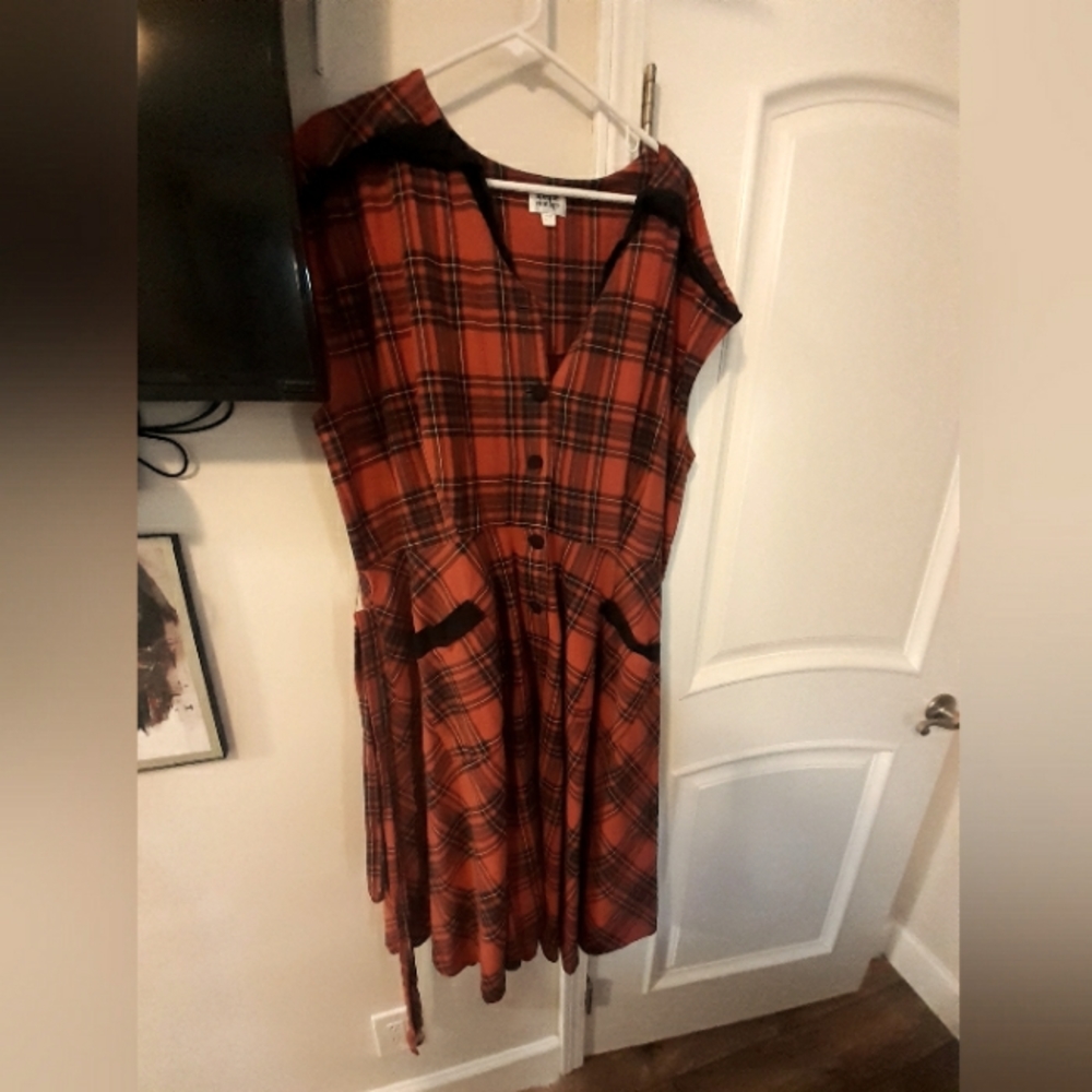 Plaid vintage inspired dress